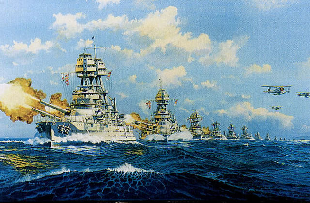 "Pacific Bulwark" - James Flood - USS Pennsylvania Naval Art